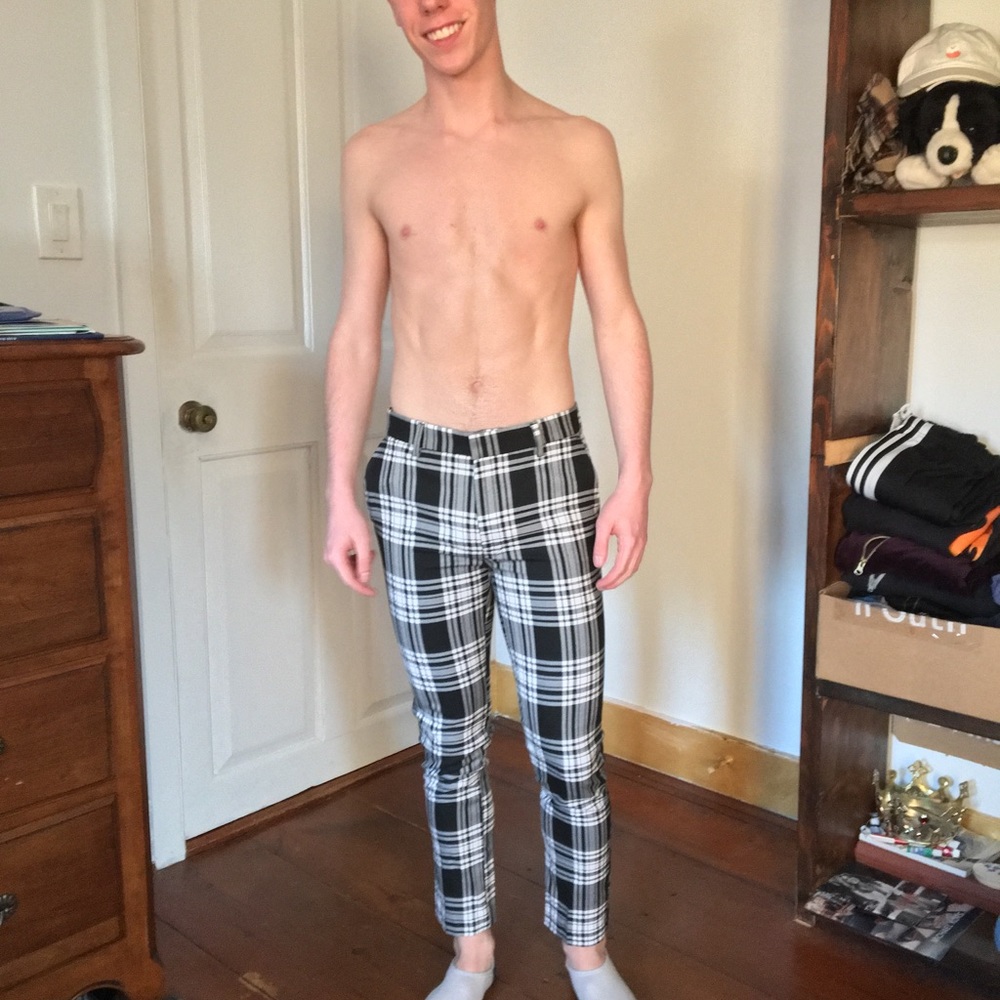 Men’s Topman plaid dress pants